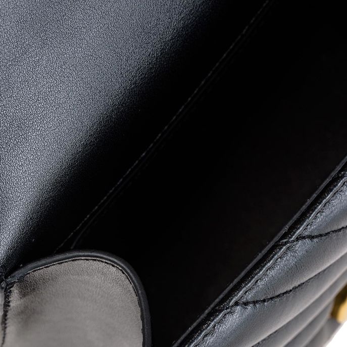 TRACOLLA MINI LOVE TOP HANDLE CHEVRON Donna Nero