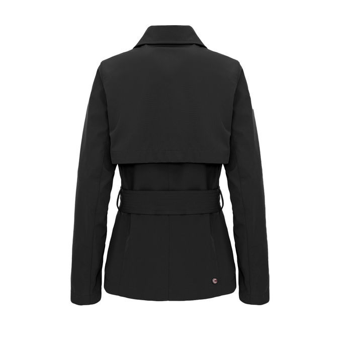 TRENCH CORTO SOFTSHELL Donna Nero