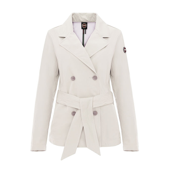 TRENCH CORTO SOFTSHELL Donna Porcelain
