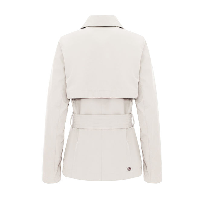 TRENCH CORTO SOFTSHELL Donna Porcelain
