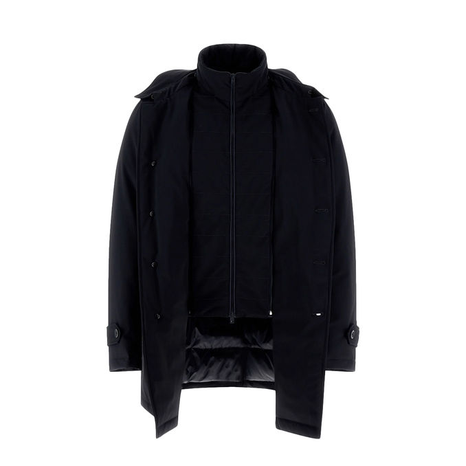 TRENCH IMPERMEABILE IN WASHINGTON Uomo Blu Navy