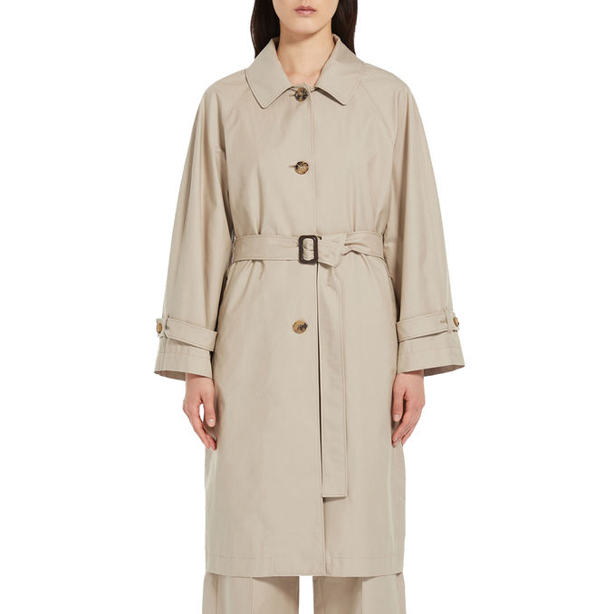 TRENCH MIDI FTRENCH IN COTONE Donna Rich Beige