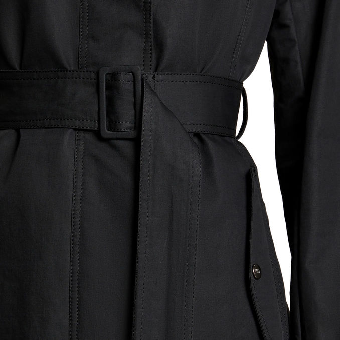 TRENCH VIRGINIA LUNGO Donna Nero