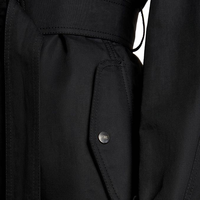 TRENCH VIRGINIA LUNGO Donna Nero