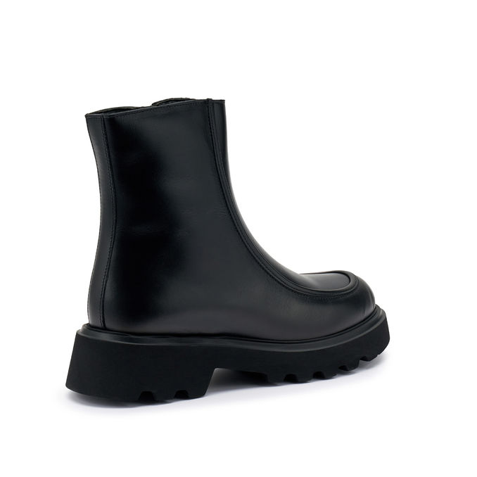 TRONCHETTO ZIP IN PELLE Donna Nero