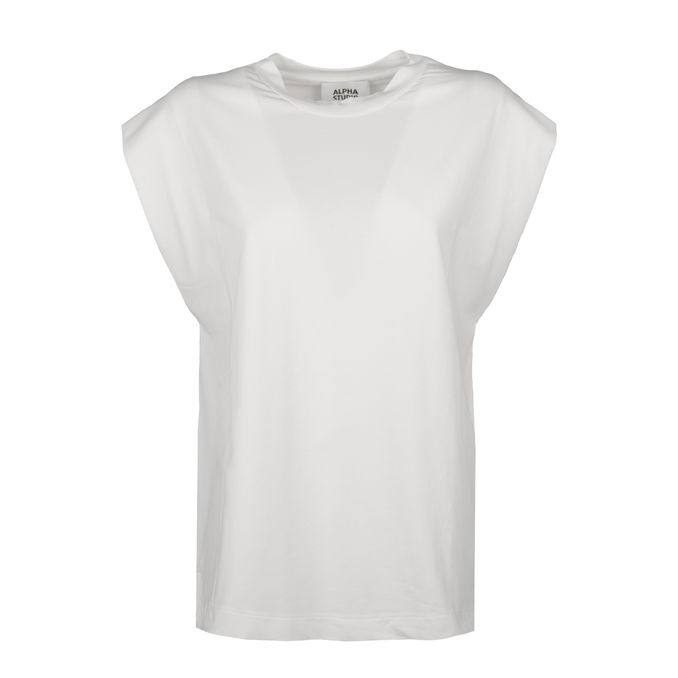 TSHIRT GIROCOLLO MEZZE MANICHE Donna Bianco