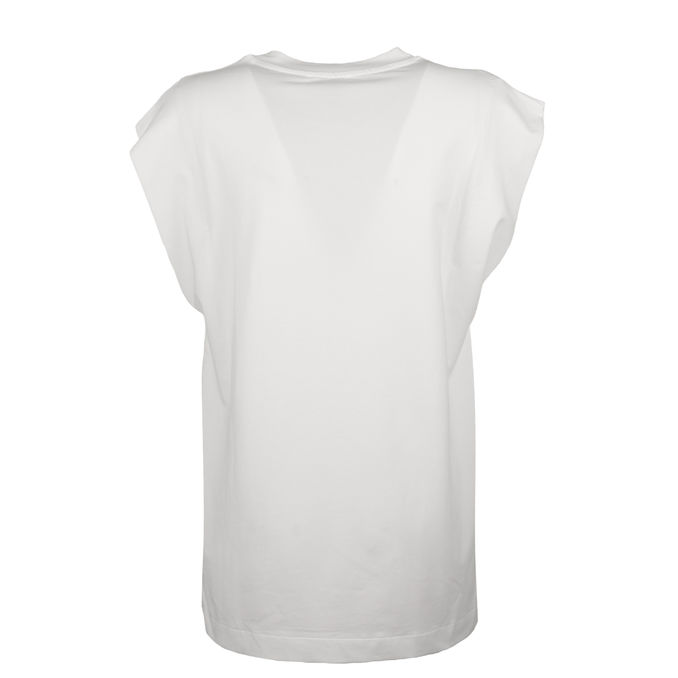 TSHIRT GIROCOLLO MEZZE MANICHE Donna Bianco