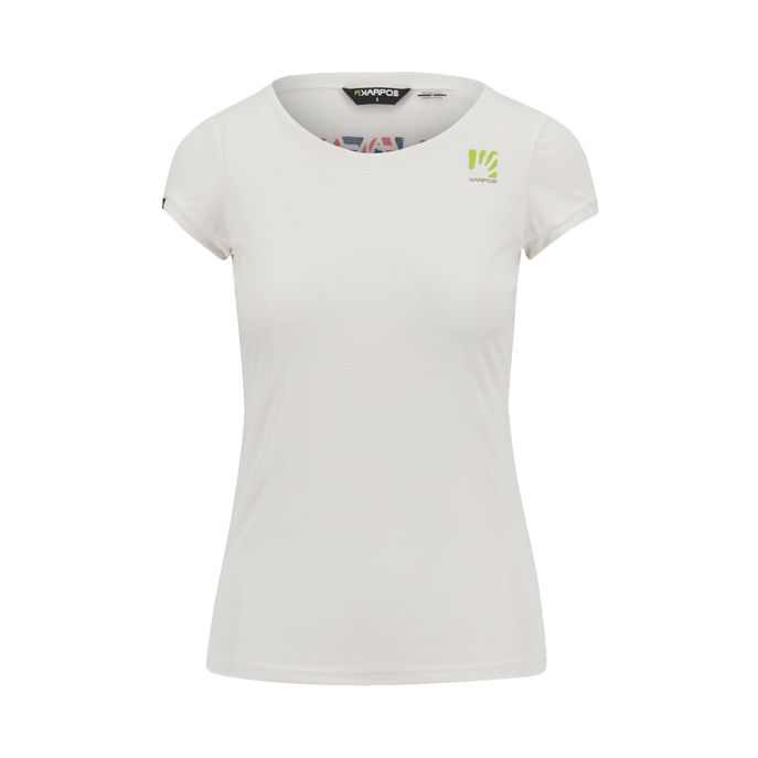 TSHIRT LOMA Donna Cloud Dancer Hot Coral Vintage