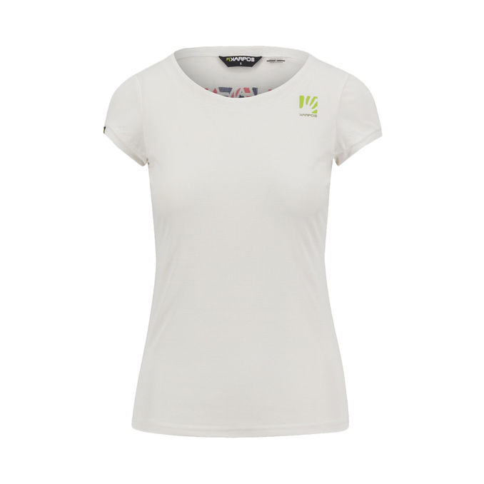 TSHIRT LOMA Donna Cloud Dancer Hot Coral Vintage