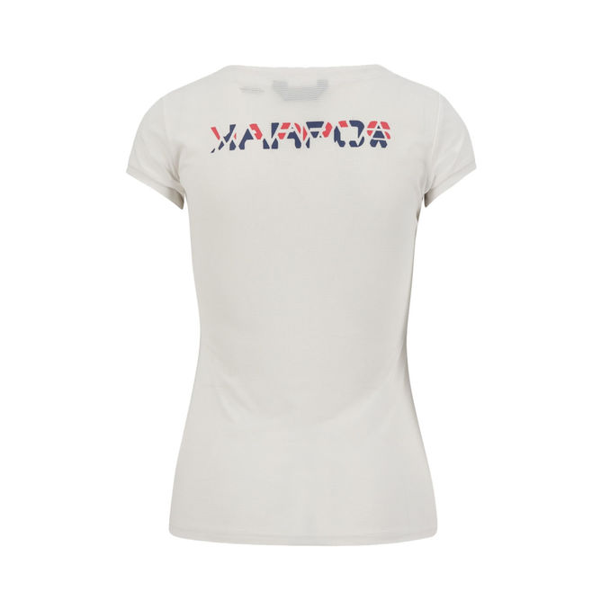 TSHIRT LOMA Donna Cloud Dancer Hot Coral Vintage