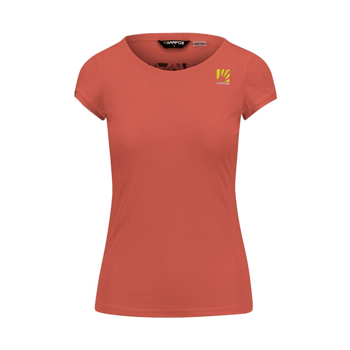 TSHIRT LOMA Donna Hot Coral Vintage Indigo Cloud