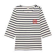 TSHIRT MARIANNA Donna White Navy TSHIRT MARIANNA Donna White Navy