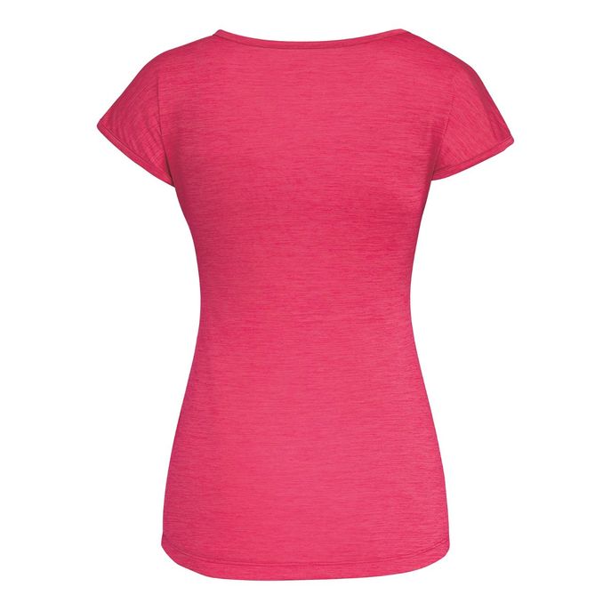 TSHIRT PUEZ MELANGE DRY TON Donna Rose Red Melange