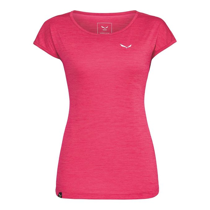 TSHIRT PUEZ MELANGE DRY TON Donna Rose Red Melange