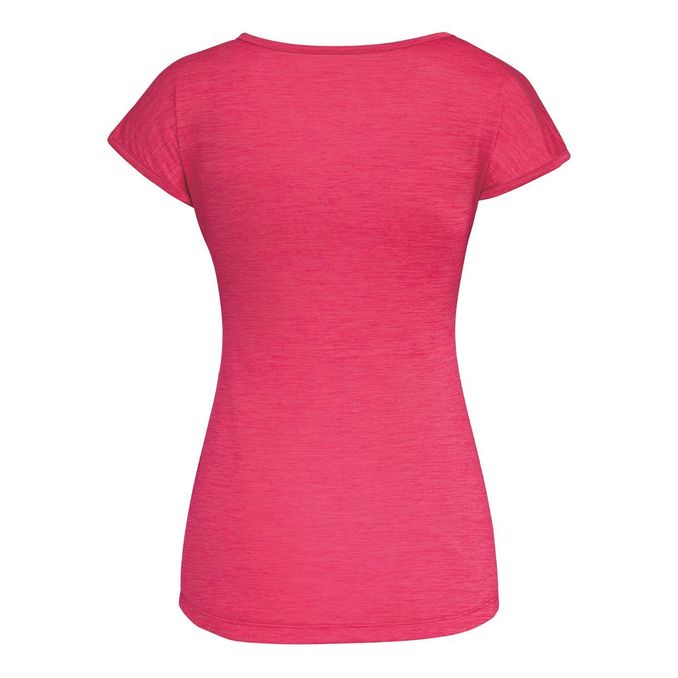 TSHIRT PUEZ MELANGE DRY TON Donna Rose Red Melange