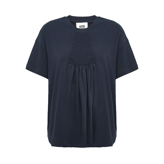 TSHIRT SMOCK Donna Blu Notte