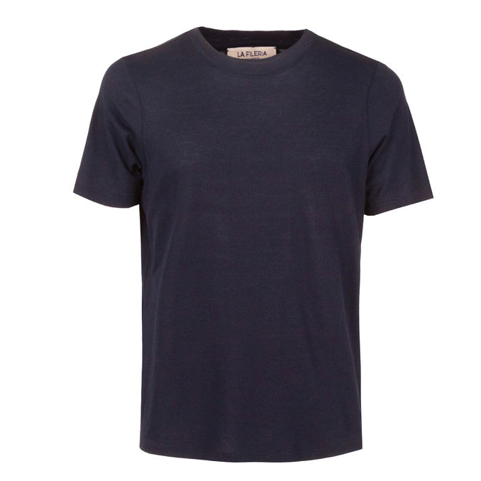 TSHIRT TINTA UNITA Uomo Blu Royal