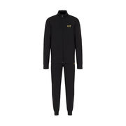TUTA IN COTONE GARZATO LOGO GOMMATO Uomo Black TUTA IN COTONE GARZATO LOGO GOMMATO Uomo Black