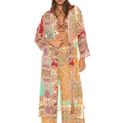 VESTAGLIA PATCHWORK CACHEMIRE Donna Turchese Rosa Bordeaux VESTAGLIA PATCHWORK CACHEMIRE Donna Turchese Rosa Bordeaux