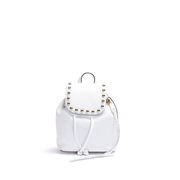 ZAINETTO MICRO UNLINED CON BORCHIE Donna Bianco Oro ZAINETTO MICRO UNLINED CON BORCHIE Donna Bianco Oro