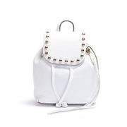 ZAINETTO MICRO UNLINED CON BORCHIE Donna Bianco Oro ZAINETTO MICRO UNLINED CON BORCHIE Donna Bianco Oro