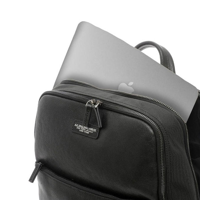 ZAINO SQUARE STEEL RIVET Unisex Nero