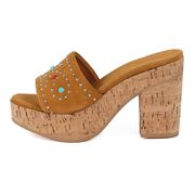 ZOCCOLO IN SUEDE CON BORCHIE Donna Paglia ZOCCOLO IN SUEDE CON BORCHIE Donna Paglia